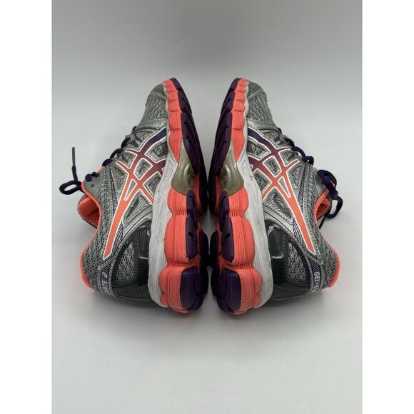 Asics GEL-Evate 2 Women Grey Silver Orange Purple Running Shoe T4A7N Size 6.5 - Picture 5 of 12